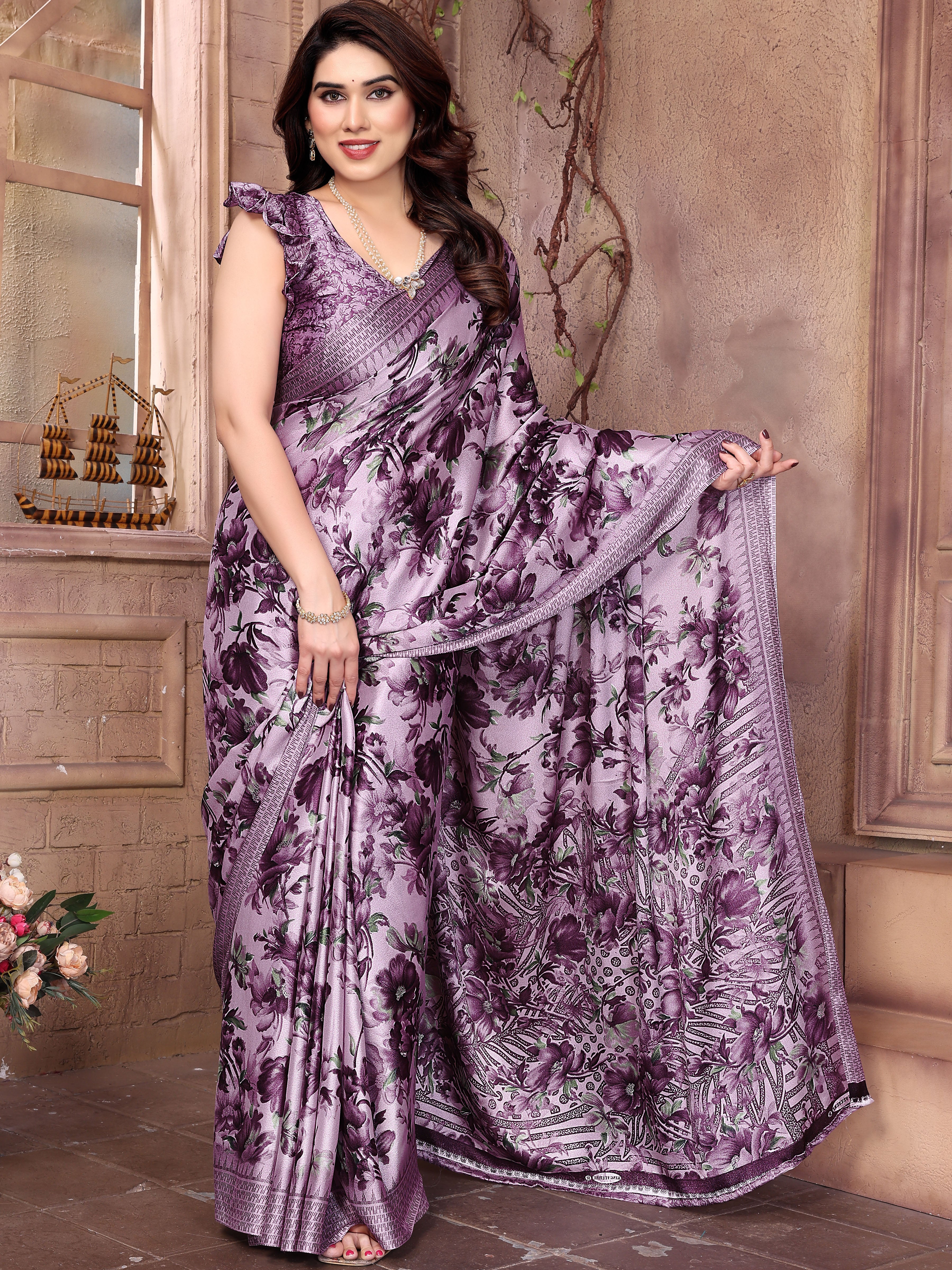 Luxury Printed Chiffon Saree Collection 2026